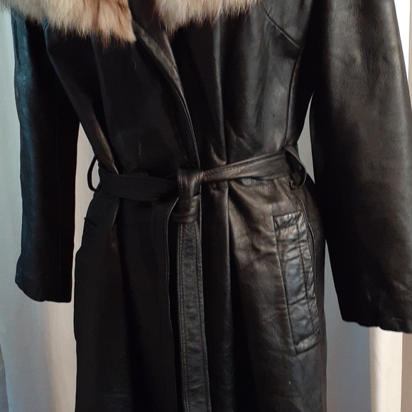 R. Sherman leather coat - Picture 2 of 7